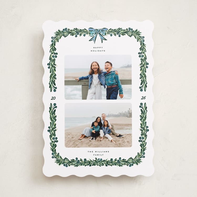 "Mistletoe" - Holiday Cards in Garland by Claudia Orengo - Front