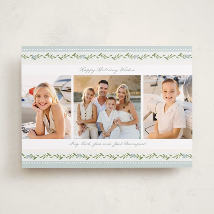 "Holiday Bows" - Holiday Cards in Coastal by Susan Moyal - Front