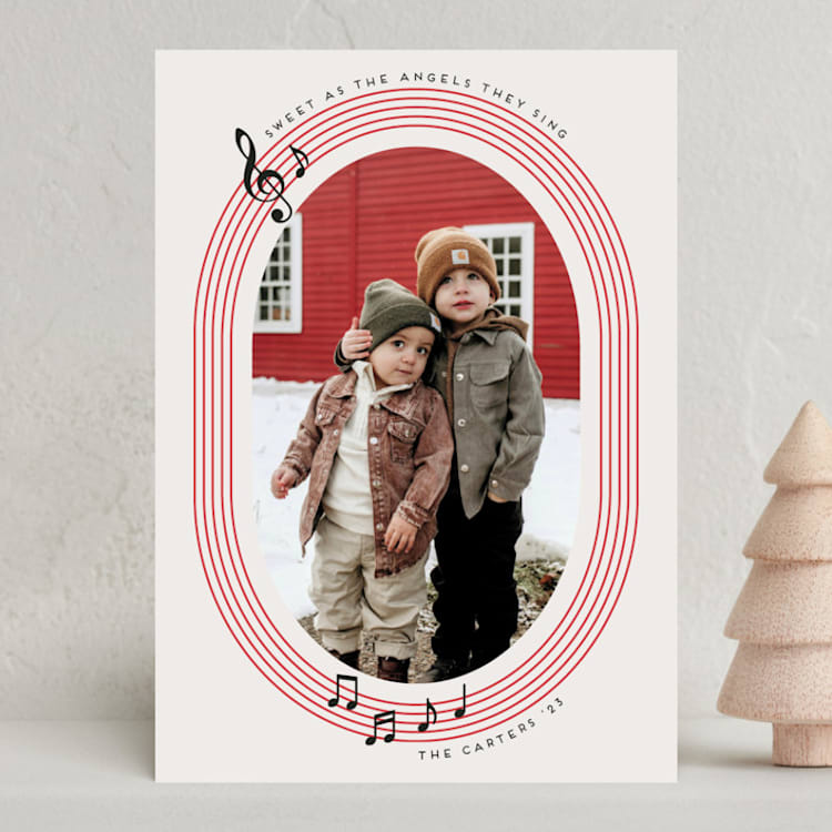 "Candy Cane Lane" - Holiday Cards in Candy Cane by Tamara Hilje - Front
