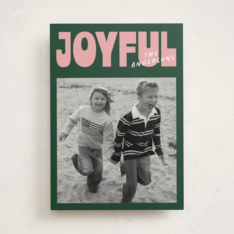 "Merry Makers" - Holiday Cards in Pine by Carmia C. - Front