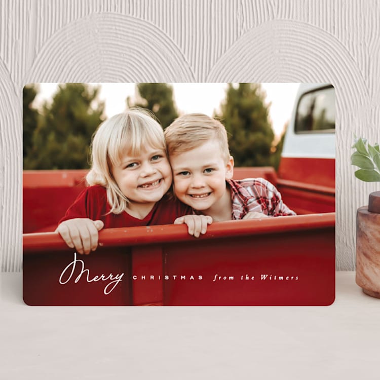 "Timeless" - Holiday Cards in Cloud by Sara Hicks Malone - Front