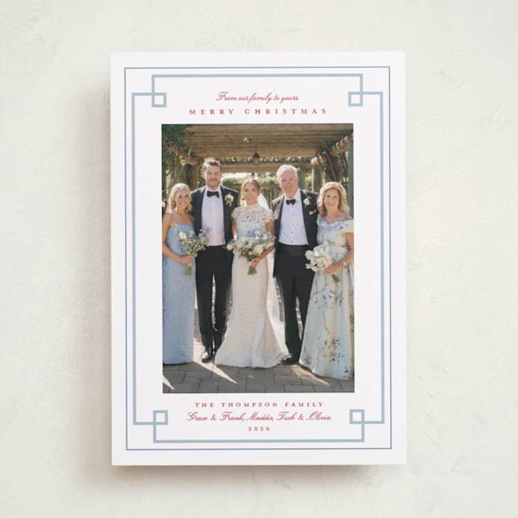 "Timeless Frame" - Holiday Cards in Frost by Alston Foster - Front