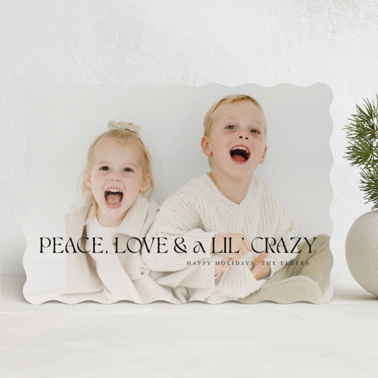 "A lil' Crazy" - Holiday Cards in Ink by Anna Elder - Front