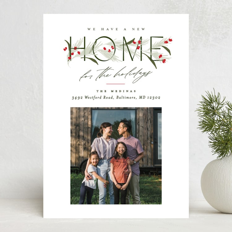 "Moving Garland" - Holiday Cards in Festive by Erin L. Wilson - Front