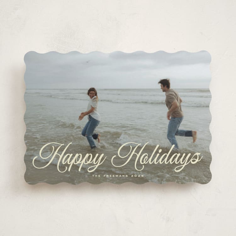 "Gathered" - Holiday Cards in Buttercream by Nicole Walsh - Front