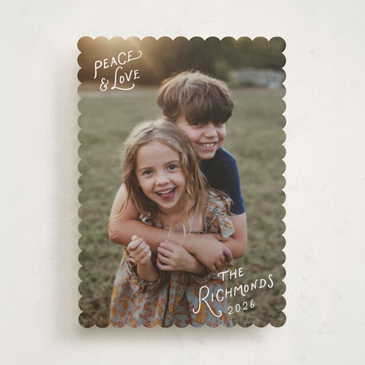 "Whimsical Type" - Holiday Cards in Frost by Hooray Creative - Front