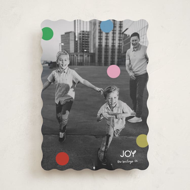 "Joie de Vivre" - Holiday Cards in Gumdrop by Morgan Kendall - Front