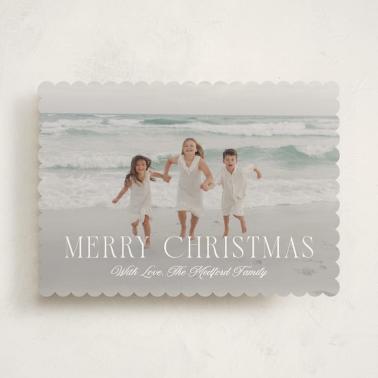 "Chic Holiday" - Holiday Cards in Snow by Anna Elder - Front