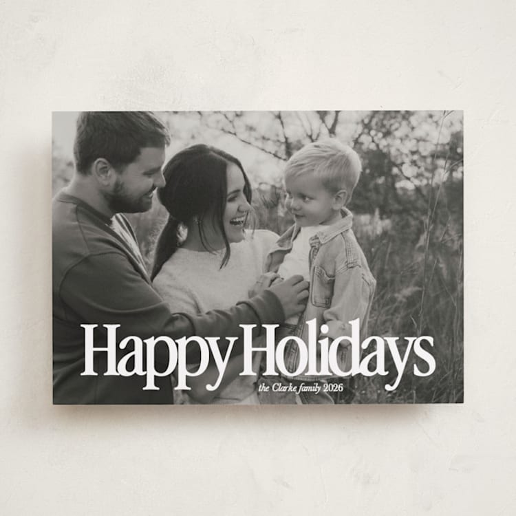 "modern vintage" - Holiday Cards in Snow by JoAnn Jinks - Front