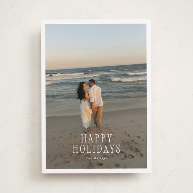 "Harbor" - Holiday Cards in Cloud by Angela Thompson - Front
