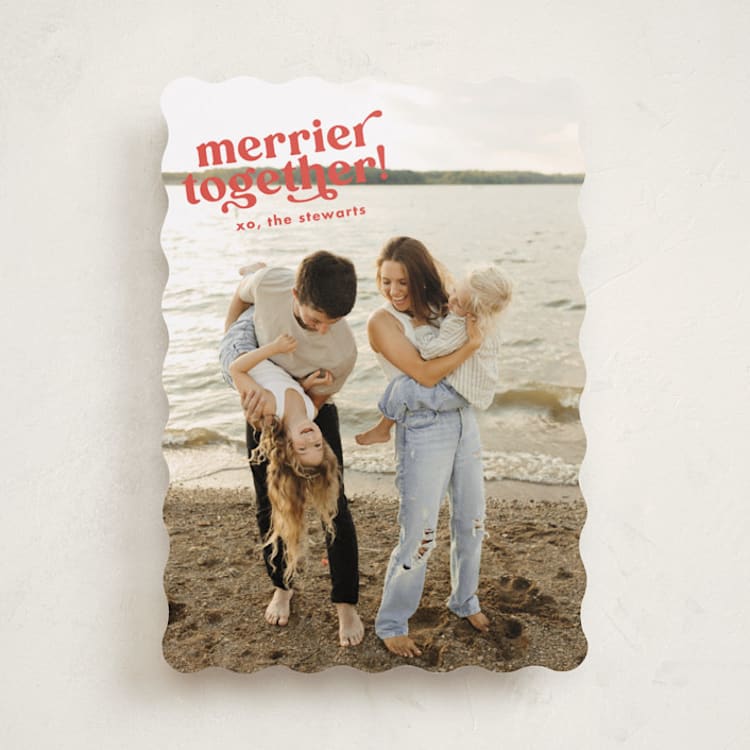 "Very Merry Together" - Holiday Cards in Stocking by Megan Davis - Front