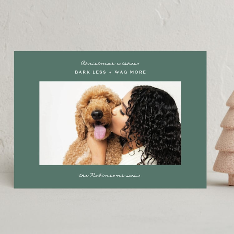 "Simple Wishes" - Holiday Cards in Pine by Kate Ross - Front