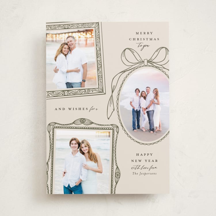 "Victorian" - Holiday Cards in Olive by Meagan Christensen - Front