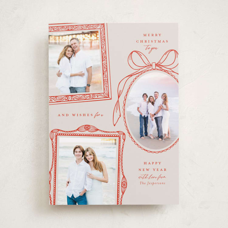"Victorian" - Holiday Cards in Flame by Meagan Christensen - Front