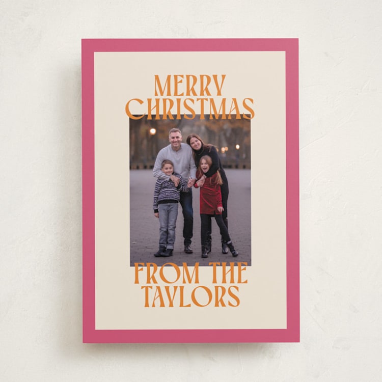"Cheerful Stack" - Holiday Cards in Gumdrop by Ekko Studio - Front