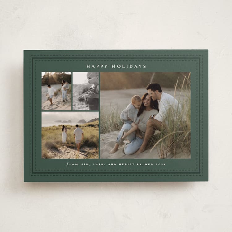 "Classic dots" - Holiday Cards in Forest by Stacey Meacham - Front