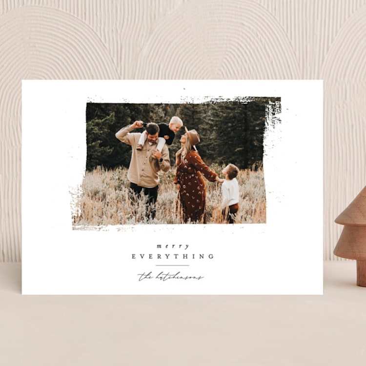 "Textured Wishes" - Holiday Cards in Elf Shoes by Ally Madison - Front