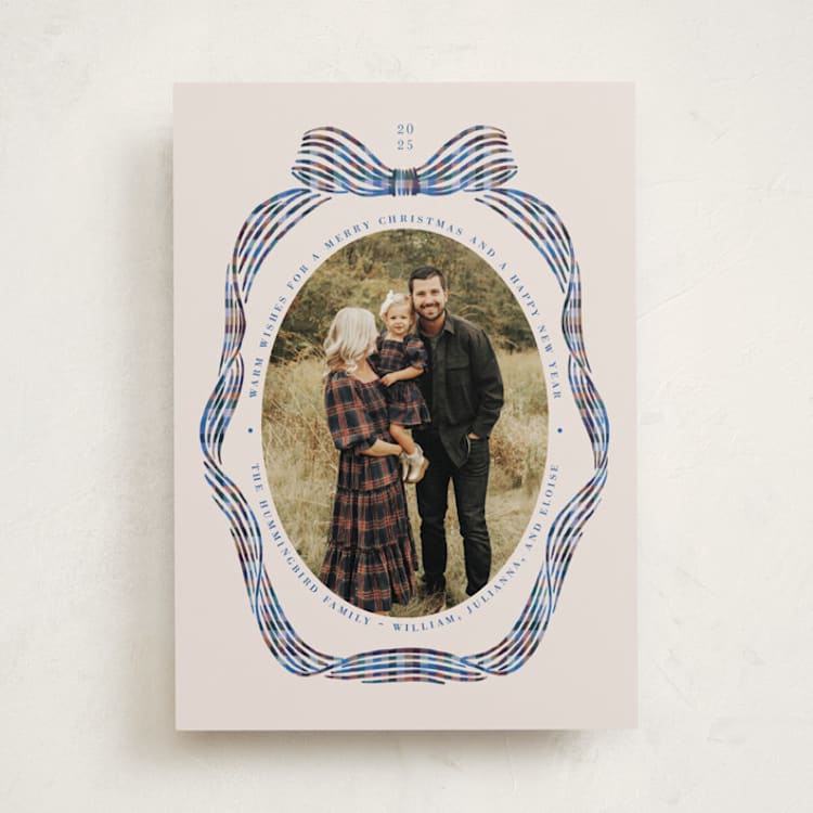 "Angelina" - Holiday Cards in Bluebell by Pati Cascino - Front