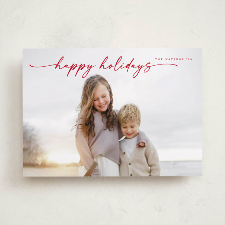 "Simplicity" - Holiday Cards in Stocking by Christy Hy Lee - Front