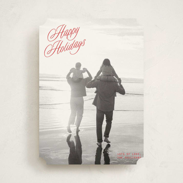 "neon vintage" - Holiday Cards in Berry by JoAnn Jinks - Front
