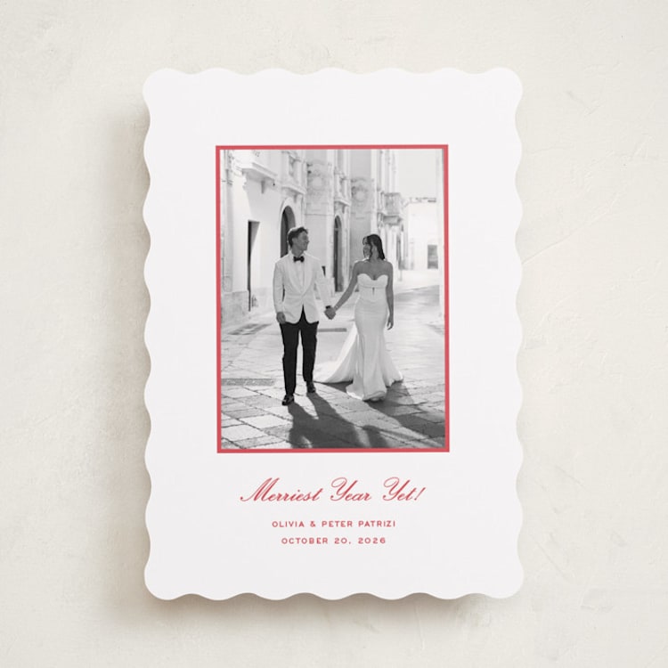 "Galerie" - Holiday Cards in Peppermint by Megan Davis - Front