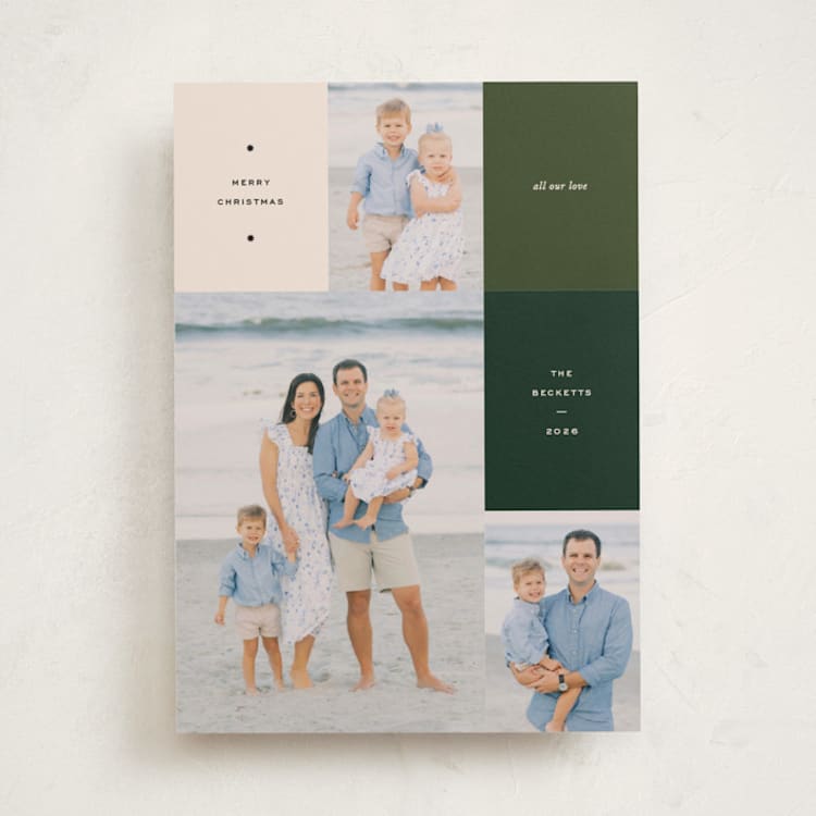"Off the Grid" - Holiday Cards in Pine by Annie Clark - Front