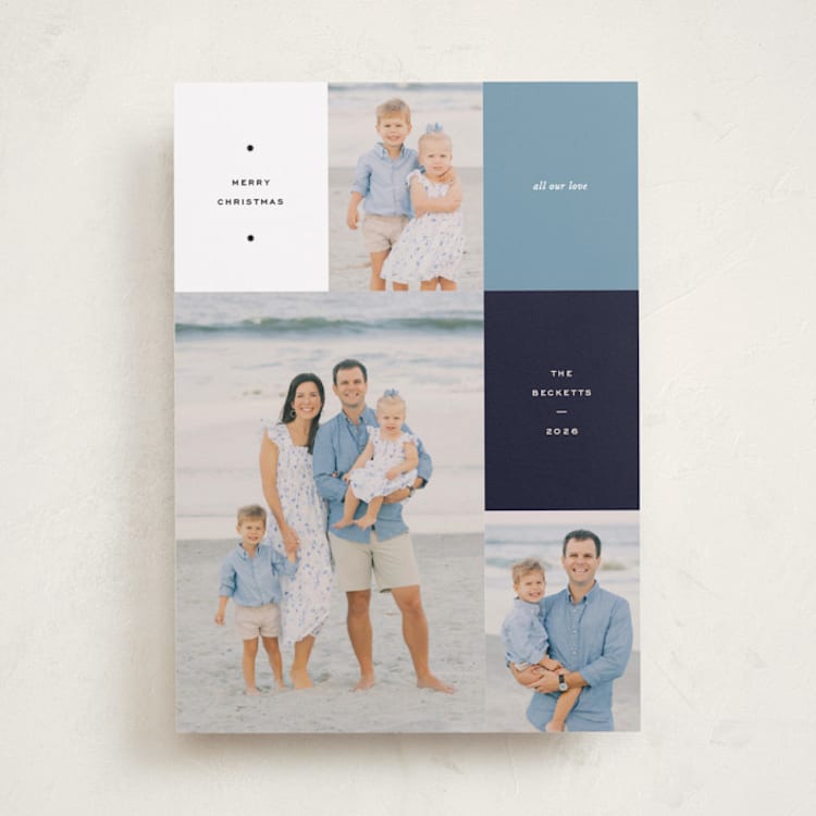 "Off the Grid" - Holiday Cards in Sky by Annie Clark - Front