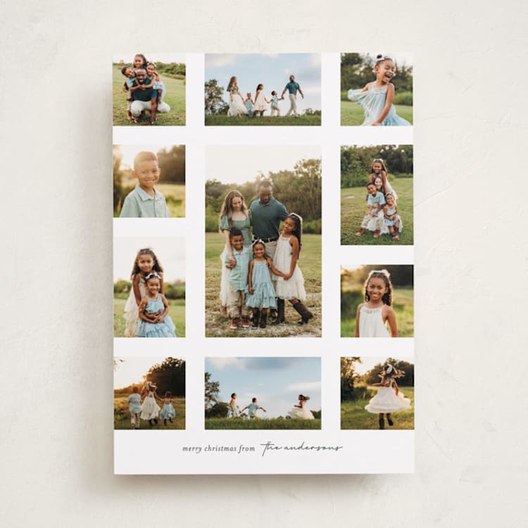 "Holiday Yearbook" - Holiday Cards in Pine by Angela Garrick - Front