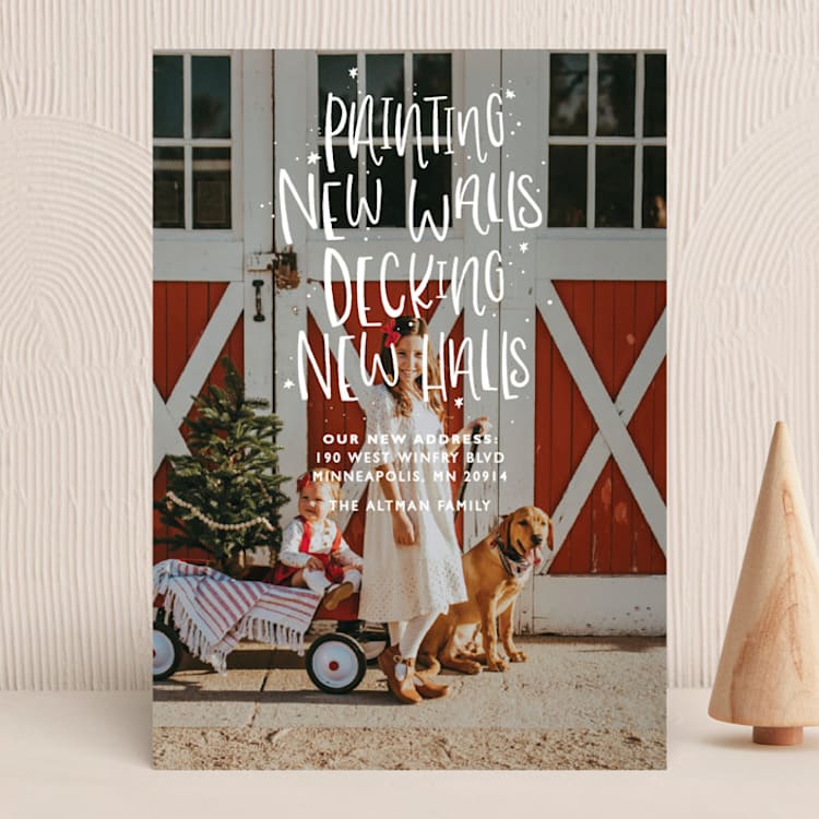 "New Halls" - Holiday Cards in Ice by Bethany Anderson - Front
