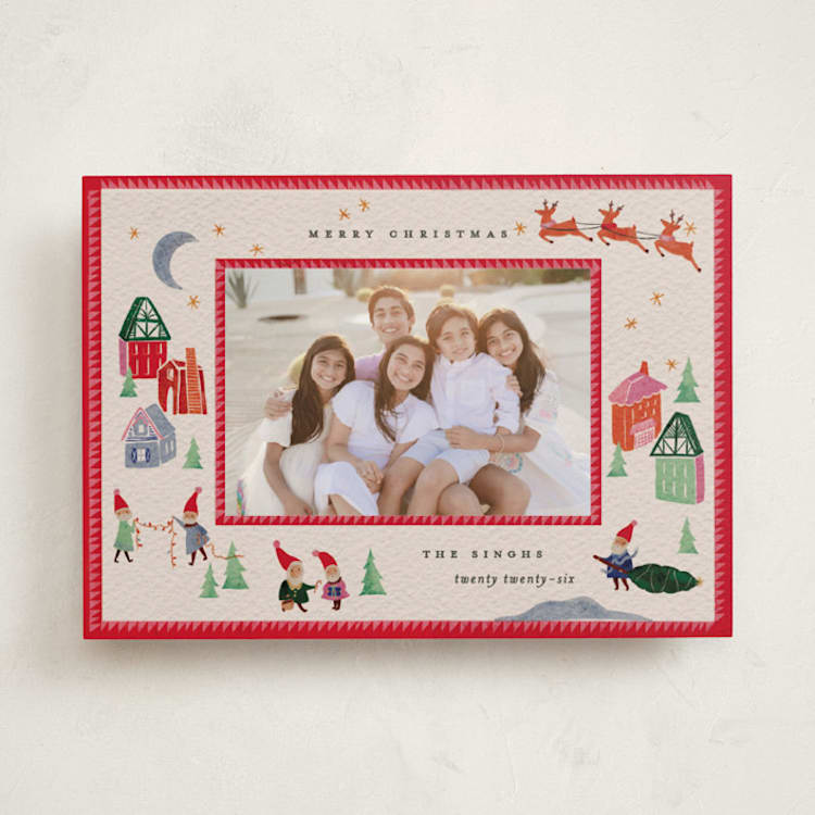 "North Pole Party" - Holiday Cards in Santa by Julie Murray - Front