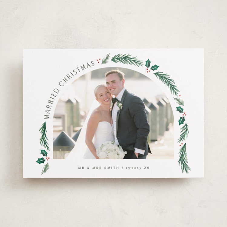 "a married christmas" - Holiday Cards in Snow by Hooray Creative - Front