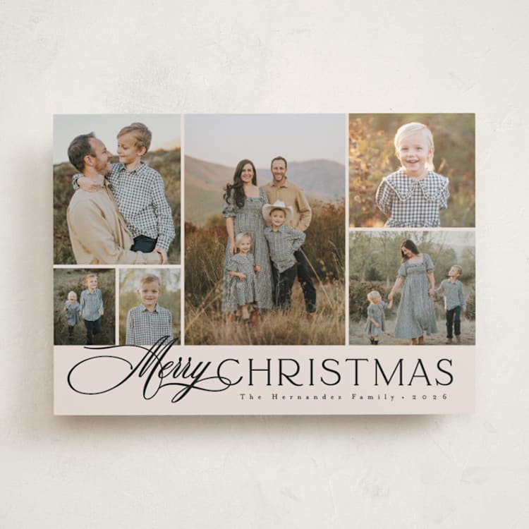 "classic layout" - Holiday Cards in Vanilla by Christy Hy Lee - Front