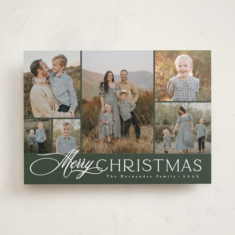 "classic layout" - Holiday Cards in Forest by Christy Hy Lee - Front