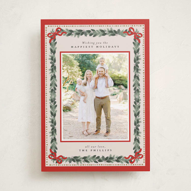 "Sugarpine" - Holiday Cards in Cardinal by Itsy Belle Studio - Front