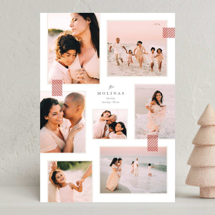 "Le Ruban" - Holiday Cards in Snow by Carrie ONeal - Front