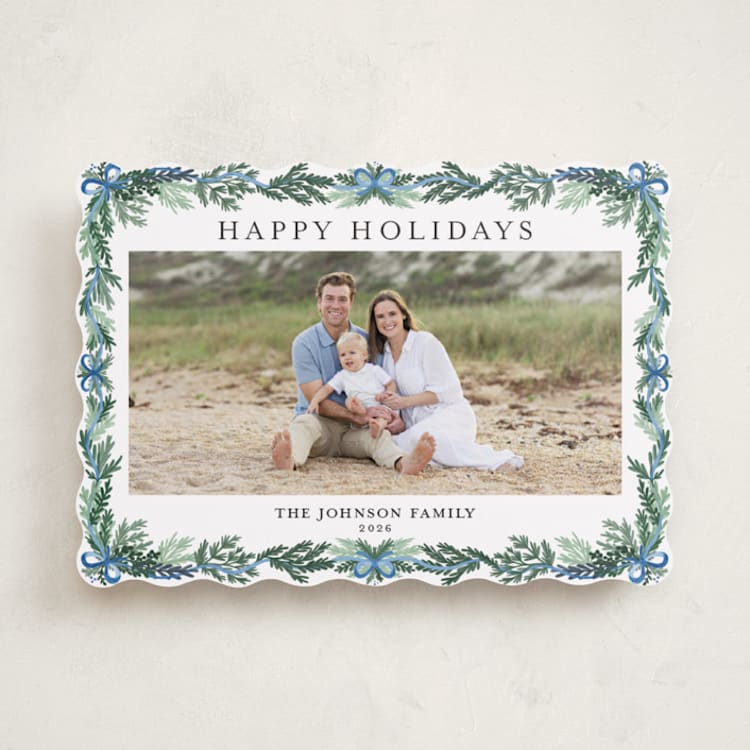 "traditional christmas" - Holiday Cards in Frosty Blue by Angel Walker - Front