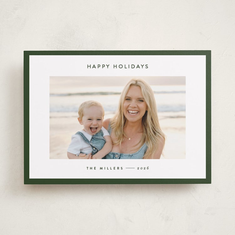 "Border" - Holiday Cards in Spruce by JoAnn Jinks - Front