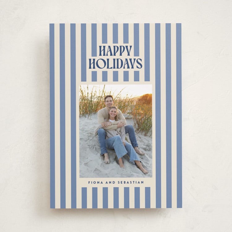 "Bold & Bright" - Holiday Cards in Glacier by Ekko Studio - Front