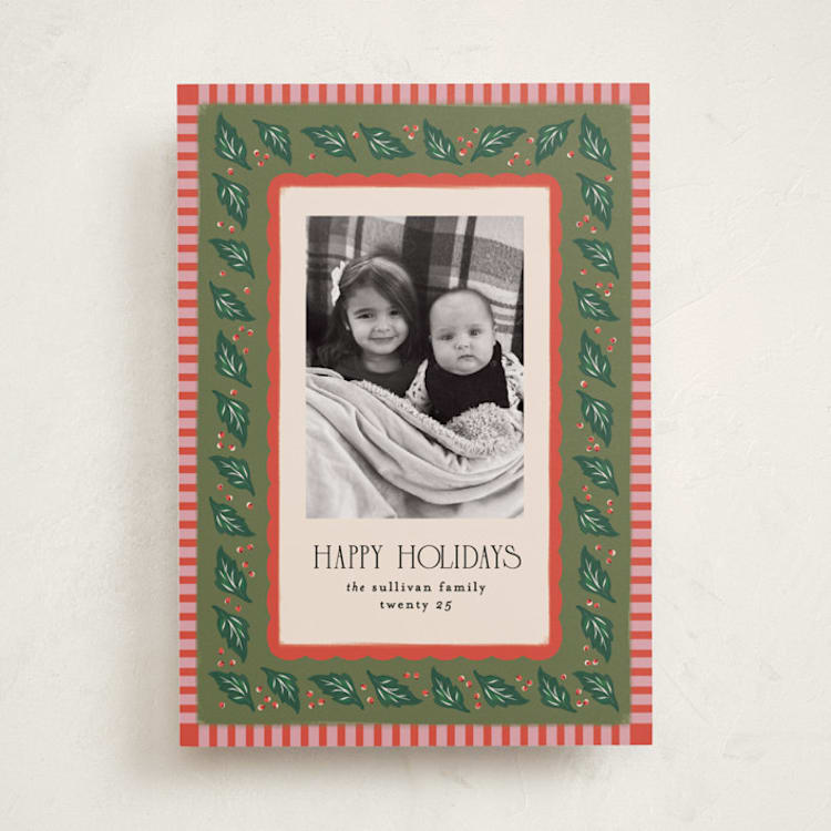 "Francie" - Holiday Cards in Pine Needle by Julie Murray - Front