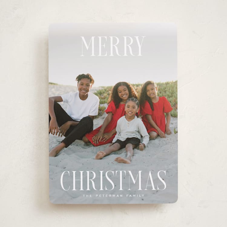"Christmas" - Holiday Cards in Snow by Rebecca Durflinger - Front