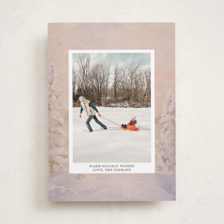 "Winter Wishes" - Holiday Cards in Gingerbread by Lindsay Megahed - Front