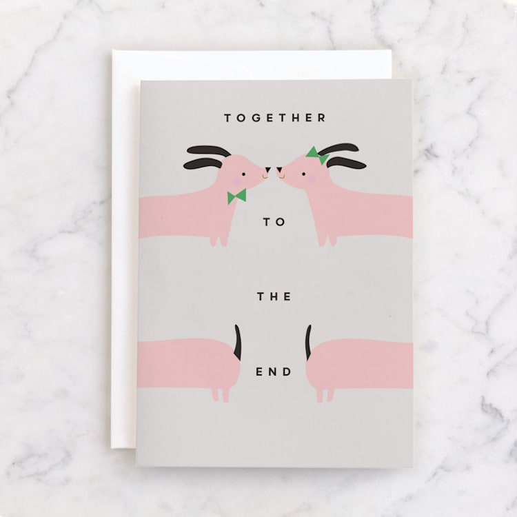 "to the end" - Single Greeting Cards in Rosebud by Lori Wemple - Front