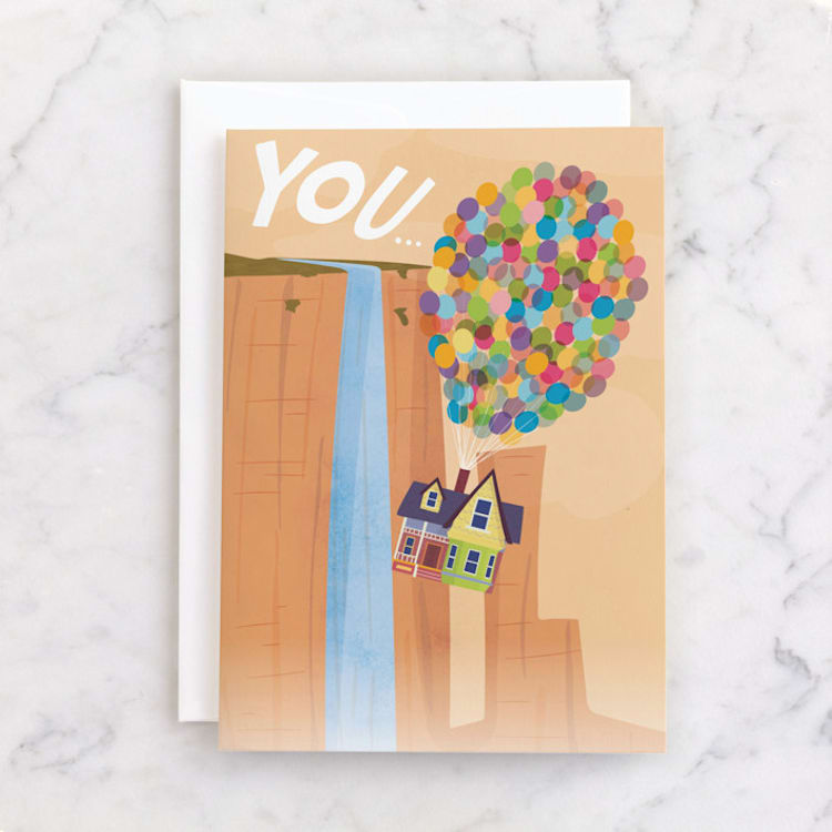 "Disney and Pixar's Up Adventure" - Single Greeting Cards in Honey by Vera Lim - Front