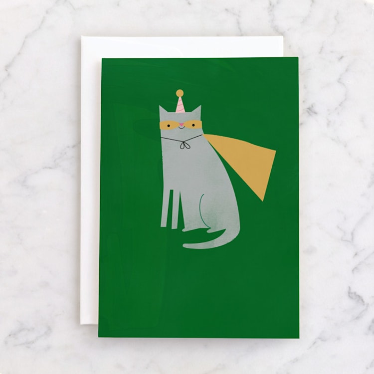"super birthday" - Single Greeting Cards in Grass by Lori Wemple - Front