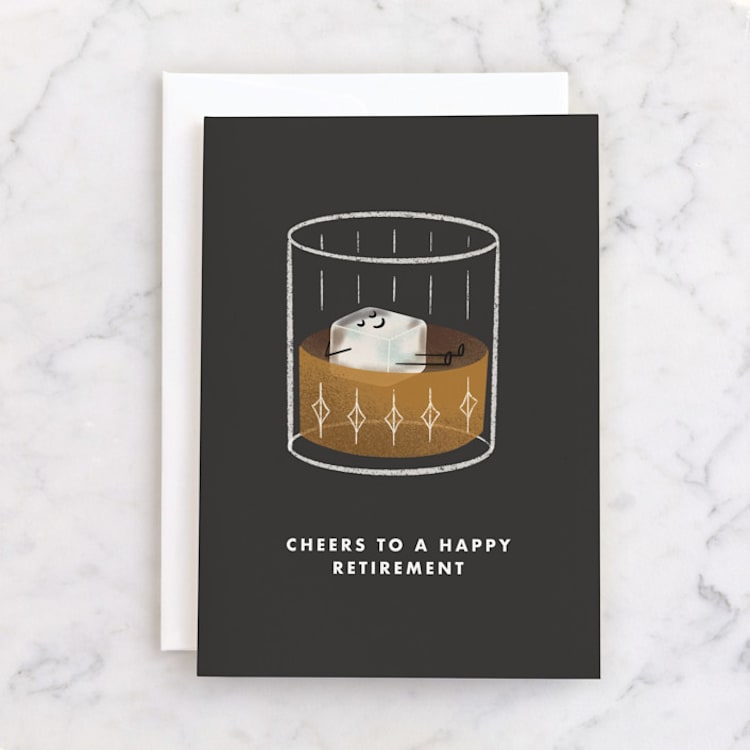 "Super Chill" - Single Greeting Cards in Charcoal by mo kelley - Front