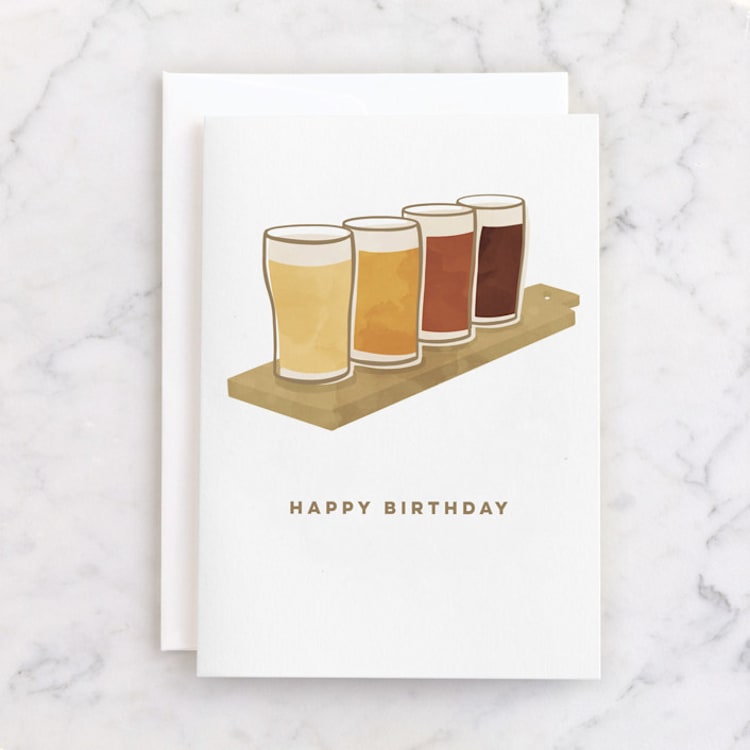 "Take Flight" - Single Greeting Cards in Champagne by Jessie Steury - Front