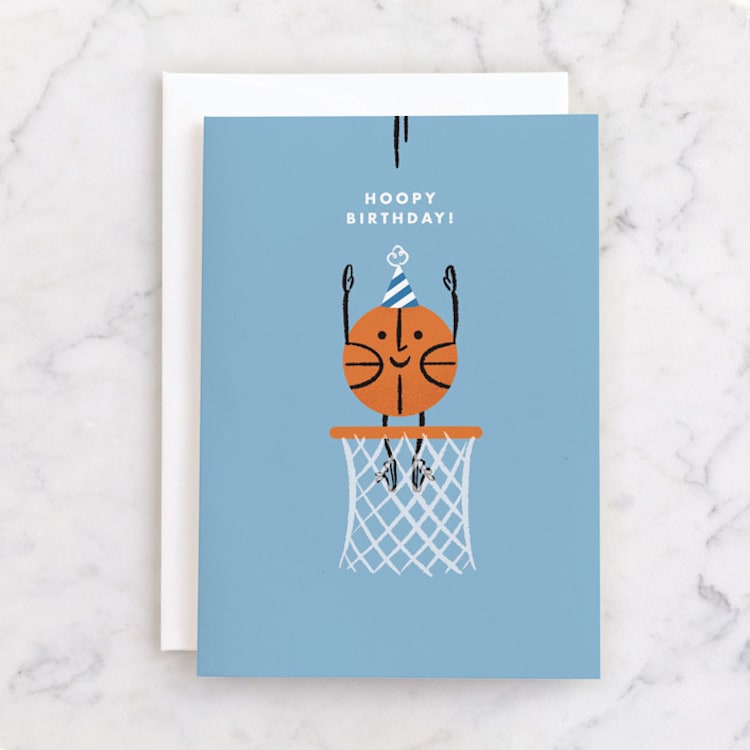 "Hoopy Birthday" - Single Greeting Cards in Capri by mo kelley - Front