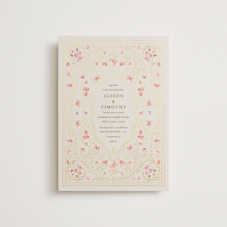 "Victorian" - Wedding Invitations in Versailles by Claudia Orengo - Front