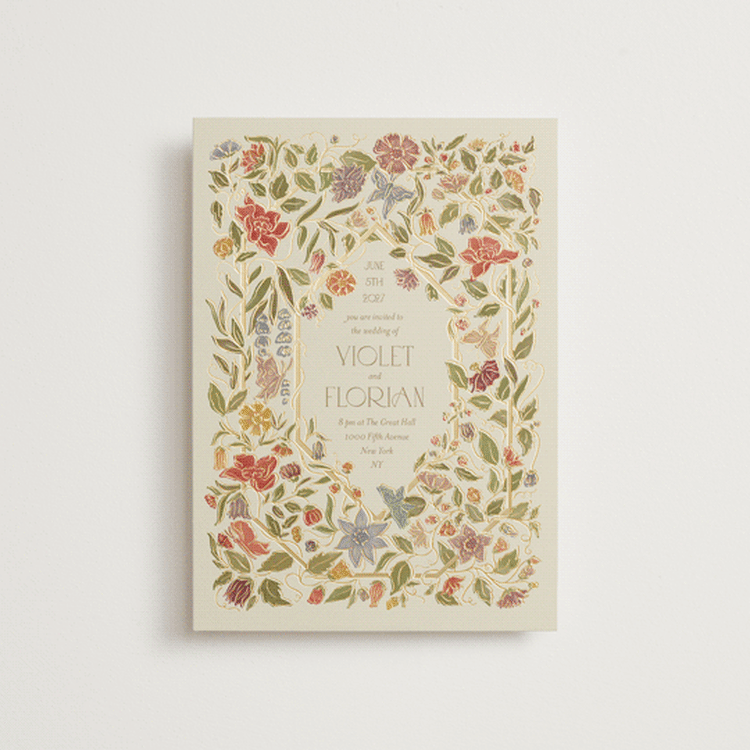 "Radiant Botany" - Wedding Invitations in Mint by Simona Camp - Front