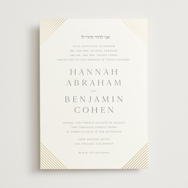 "Song of Solomon" - Wedding Invitations in Slate by Vanessa Doyle - Front